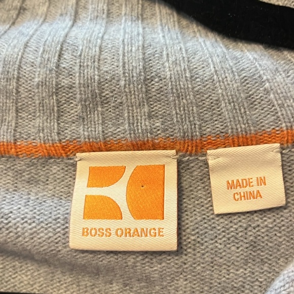 Boss Orange men’s 1/4 zip wool sweater-sz L-classy & timeless-perfect for fall🍁 - Picture 5 of 6